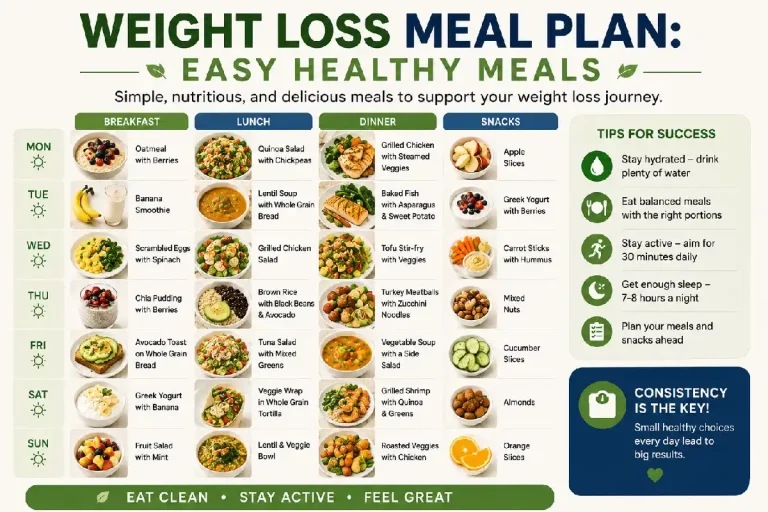 Weight Loss Meal Plan: Easy Healthy Meals