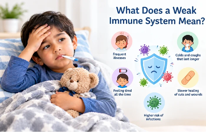 what does a weak immune system mean