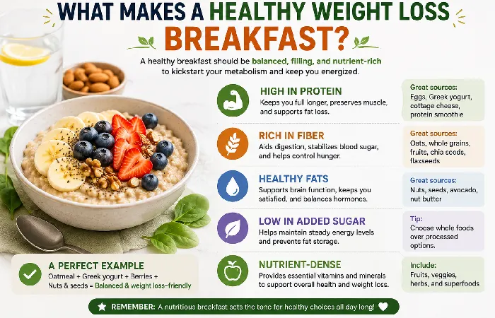 what makes a healthy weight loss breakfast