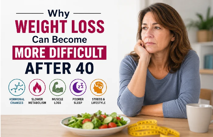 why weight loss can become more difficult after 40